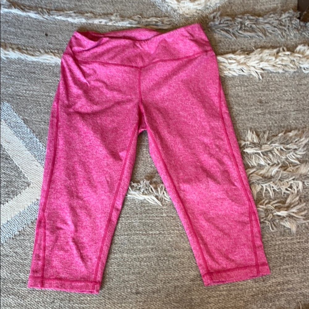 Zella Hot Pink Cropped Yoga Pants
